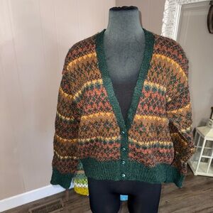 VTG Princeton Club • Wool Blend Chunky Cardigan